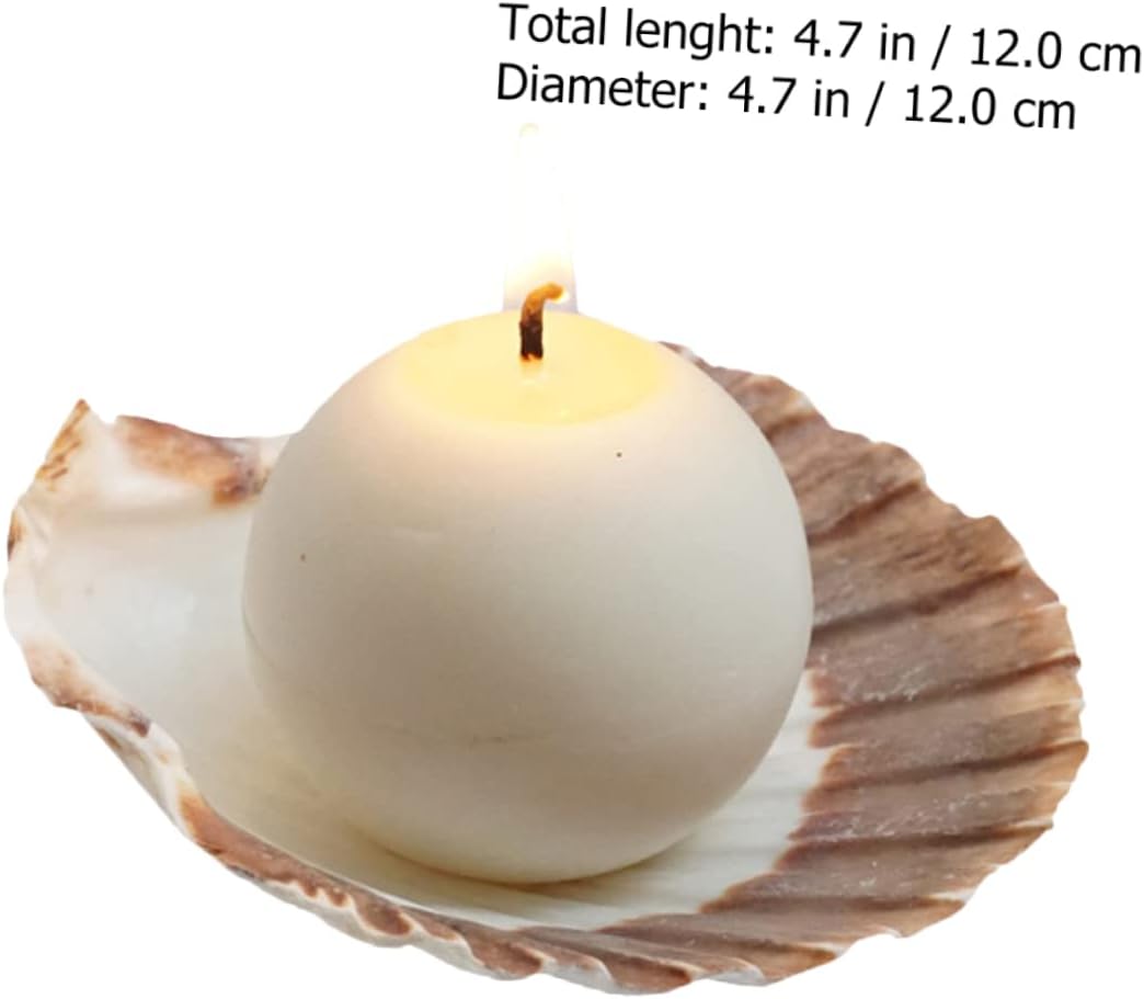 Elegant Shell Shape Candleholder Set of 2 Perfect for Wedding Decorations