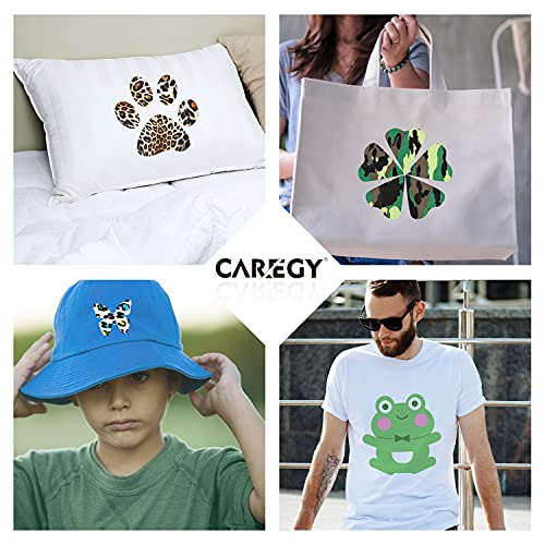 Caregy Htv Vinyl Bundle Heat Transfer Vinyl : 55 Pack 12" X 10" Pu Iron On Vinyl For T-Shirts, 45 Assorted Colors Heat Transfer Vinyl With Htv Accessories Tweezers #TOP6