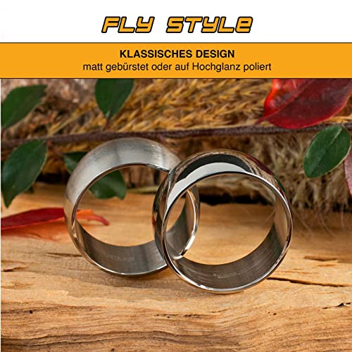 Fly Style anello a fascia acciaio inox anello da