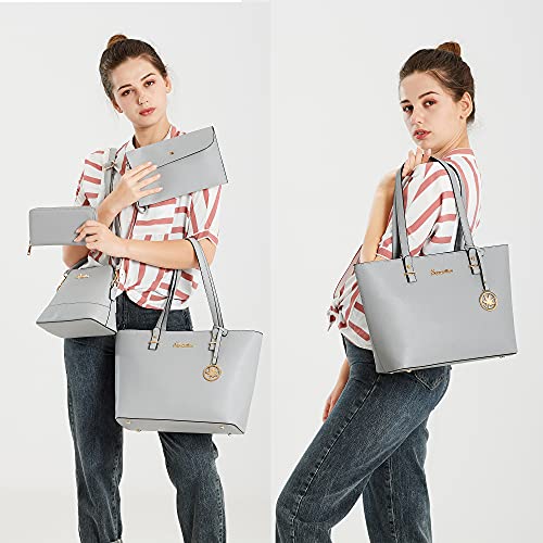 Soperwillton Handbags and Purses for Women Shoulder Tote Bags Top Handle Satchel Purse Set 5pcs by Soperwillton - Used condition - Image 2