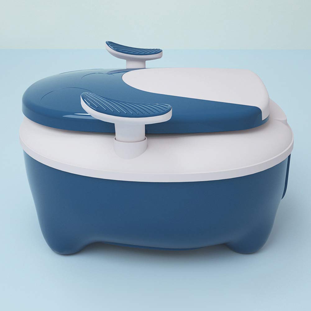 Baby Töpfchen, Kinder-Toiletten Trainingssitz, Tragbare Abnehmbare Toiletten-Pu-Kissenbasis Rutschfest, Integriertes Clamshell-Design, Geeignet für Jungen und Mädchen Im Alter Von 1-6 Jahren