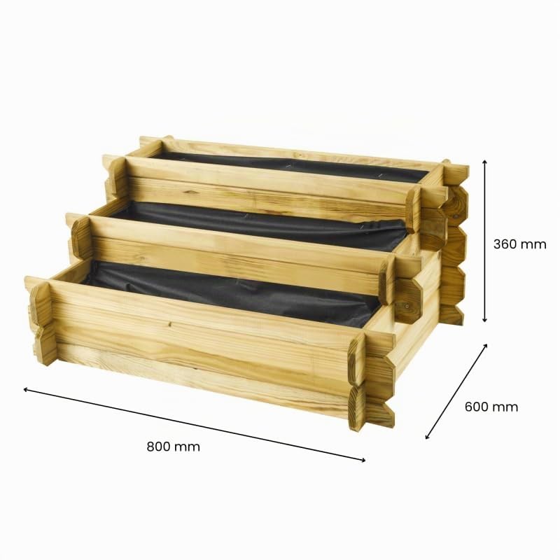 Carré Potager en Bois traité Angelic - 137 L - Cerland