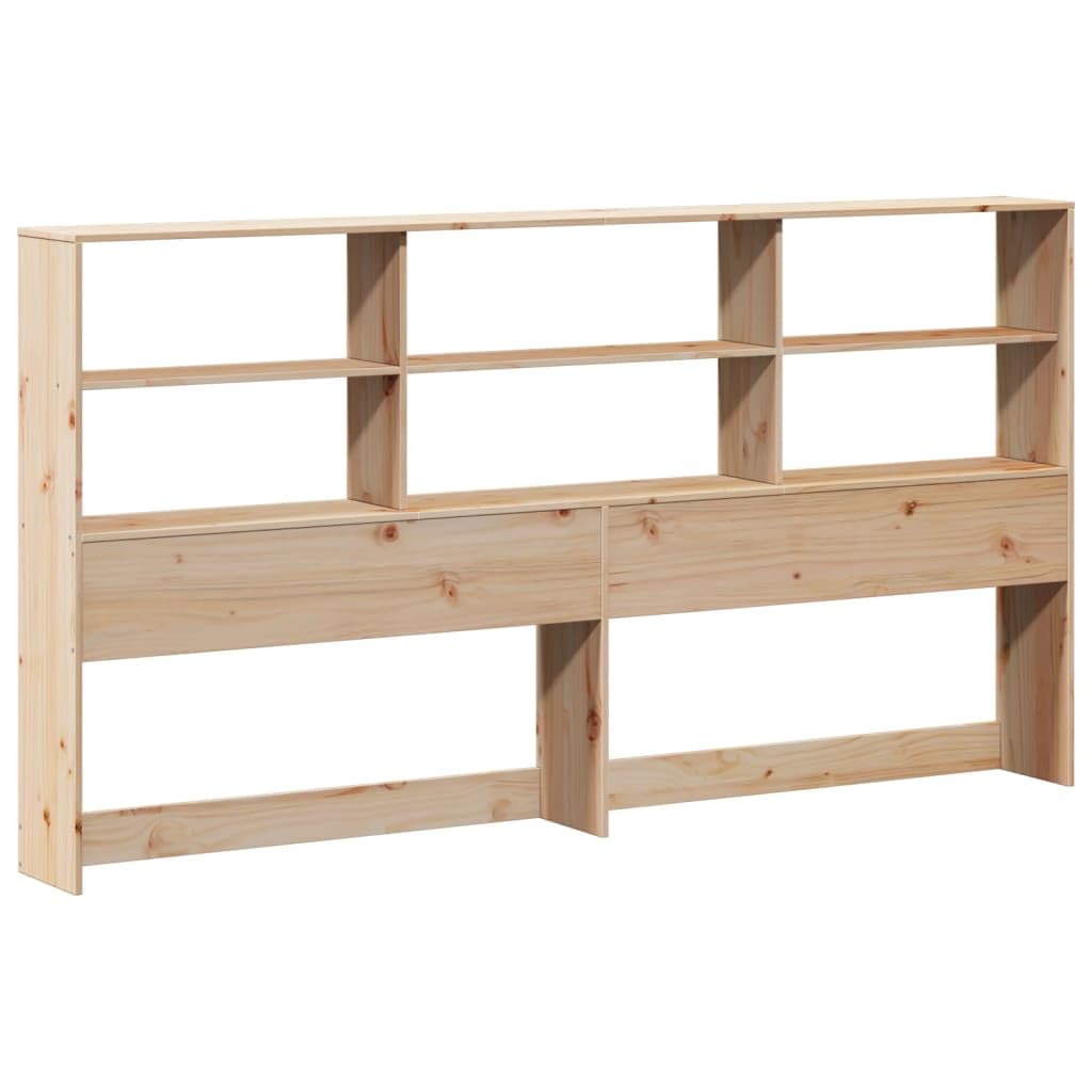 vidaXL Cabecero de Cama con almacenaje Madera Maciza de Pino 180 cm, cabecero de Cama, cabecero de Madera Maciza, cabecero con Compartimentos
