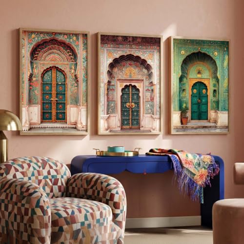 Image of kotart Indian Art Traditional Paintings for Living Room | Framed Wall Painting for Home Room Bedroom Office Wall Decor | Wall Poster With frames Set of 3 (10X13 inch)