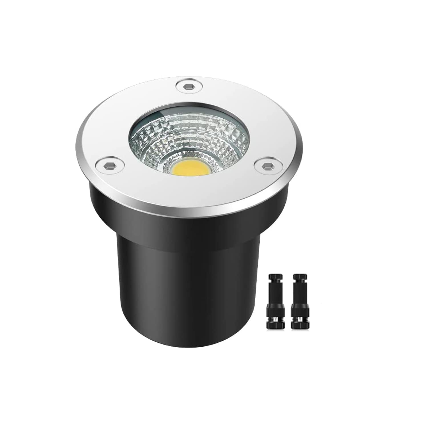 Low Voltage Landscape Lights，Paver Lights White Led Well Light 1W 12V-24V Outdoor In-Ground Lights,Disk Lights Outdoor Waterproof Garden Landscape Lighting for Yard Deck Lawn Patio Pathway Walkway