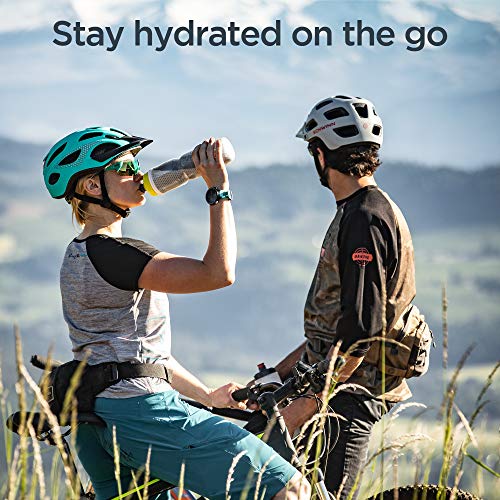 image for Schwinn Reflective Insulated Water Bottle with Holder for Bicycle, 26 