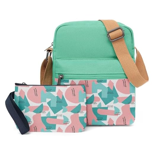 Girls Purse Small Crossbody Bag and Wallet Set for Teen Girls Little Kids Cute Birthday Christmas Easter New Year Gifts Ideas Tween Preteens Women Canvas Floral Water Blue