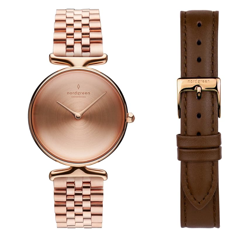 Nordgreen UN32RG5LROBMLEBR Unika Analog Watch for Women with Interchangeable Strap - 32mm (B0CG9G21X8) Amazon Price History, Amazon Price Tracker