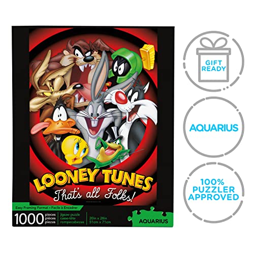 AQUARIUS Looney Tunes Cast Poster That's All Folks Rompecabezas 1000 Piezas miniatura 7