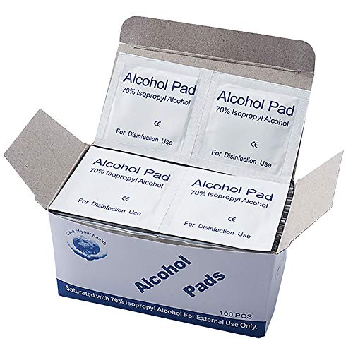 Alcohol Pads, 400Pcs Alcohol Prep Pads Wipes, Individually Wrapped Alcohol Wipes Pack