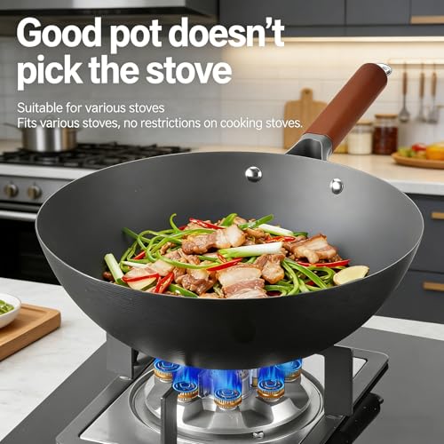 Titanium Wok, Titanium Pan con Tapa 13.39 in miniatura 4