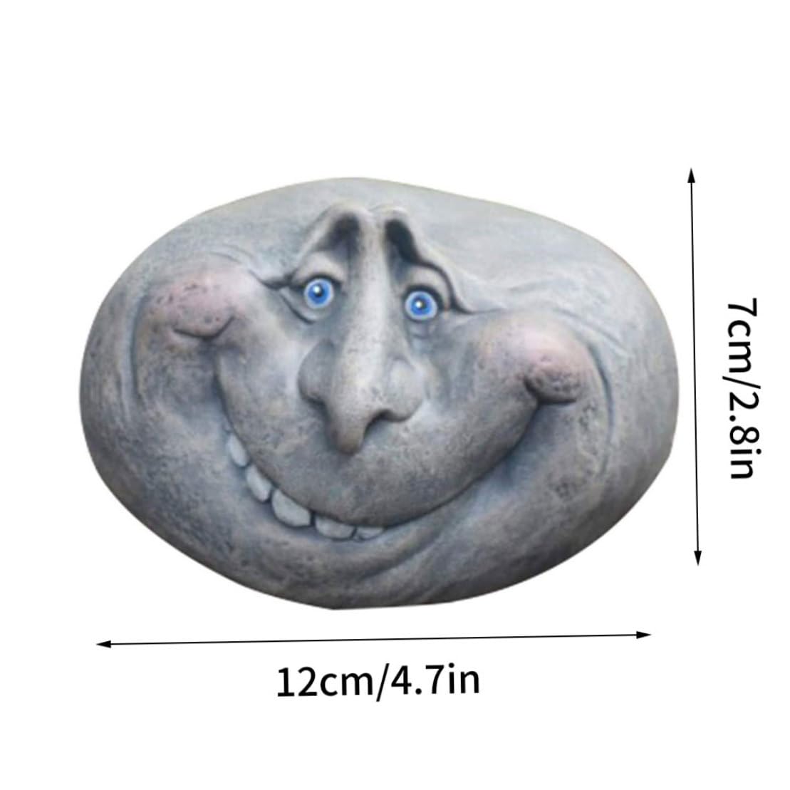 Amazon｜面白い顔の石の彫刻、12cm/4.7インチ樹脂ゴシック石アート彫像
