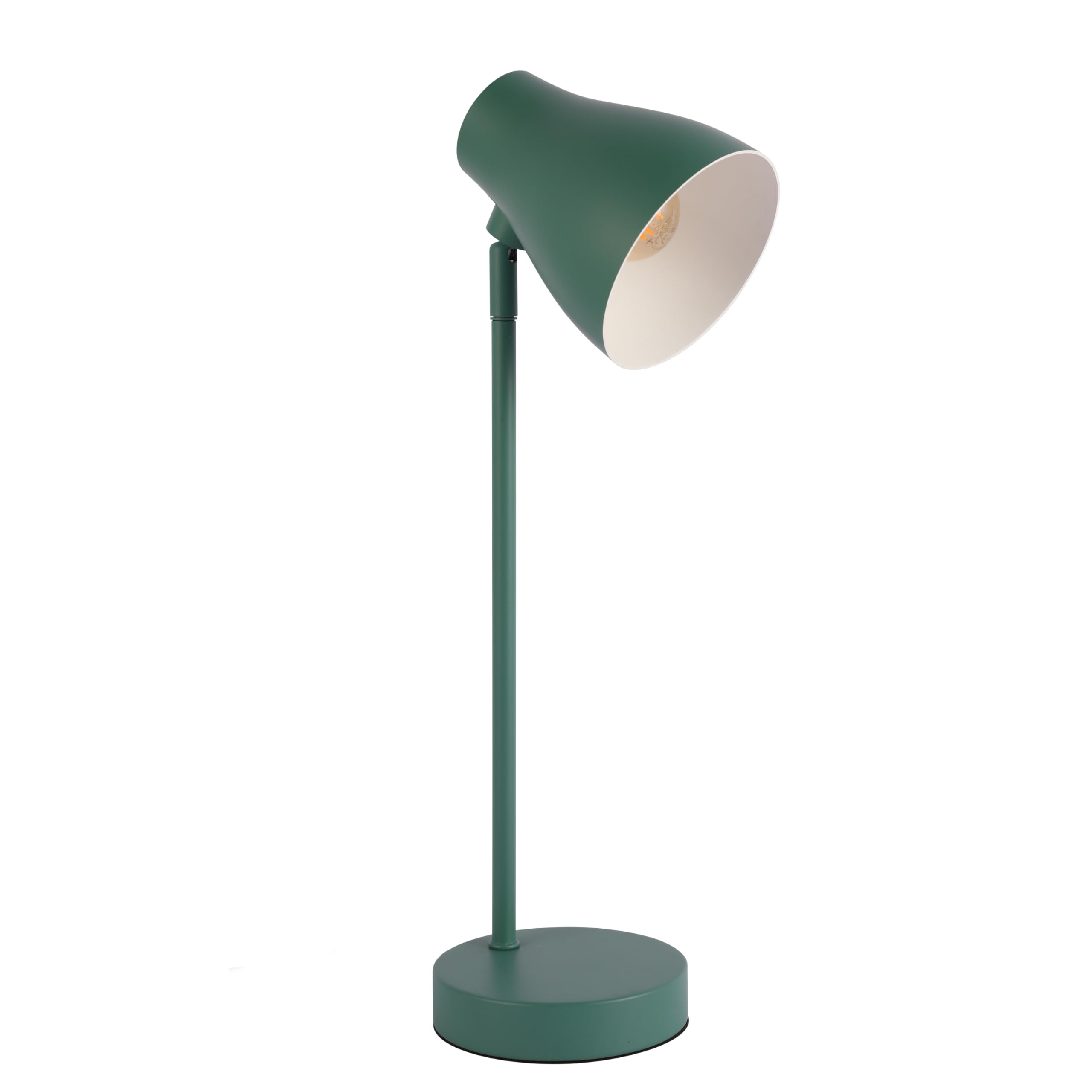 Tekled Sea Green Tekled® Led Desk Lamp | Elegant Rotatable Table Light In Assorted Colors | Replaceable E27 Edison Screw Bulb Holder | For Bedside Reading Office Work Architects Students