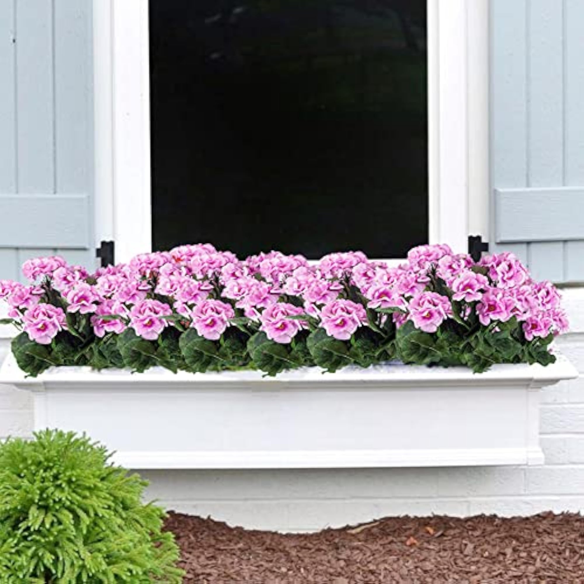 2 Pcs Pink Geranium Artificial Flowers