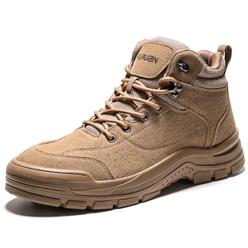 Image of Furuian Steel Toe Boots for Men Women Lightweight Work Boots Pioneer Series | ASTM Certificated Safety Shoes, Width Option, Non Slip Rubber Sole, Comfortable Work Shoes for Construction, Warehouse, Yard