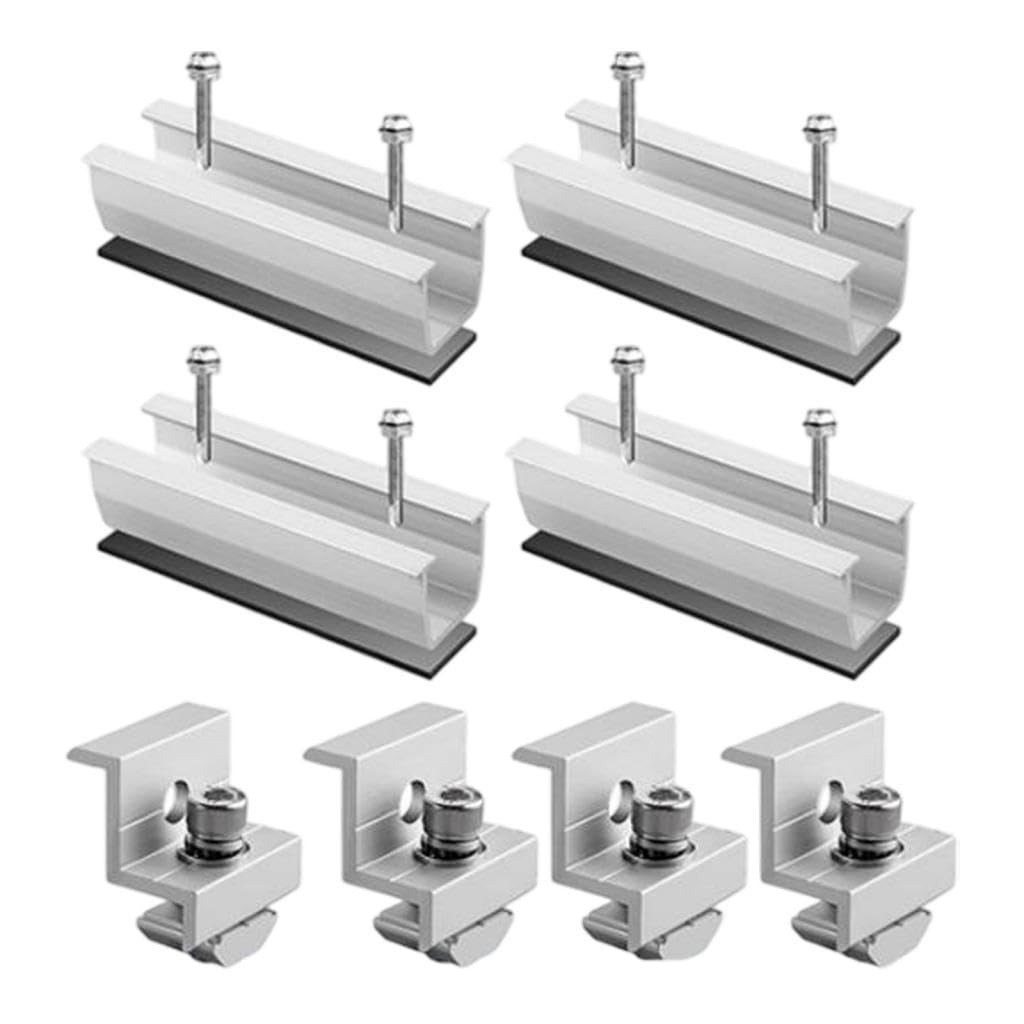 Solar Panel Mounting Brackets Kit Lightweight Metal Replacement Sturdy 120Mm 4 Pieces Set Home & Garden| Home Improvement| Electrical & Solar| Alternative & Solar Energy| Solar Panels-image-31