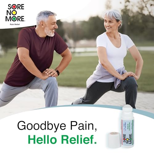 Image of Sore No More Cool Relieving Gel for Aches & Pains in Muscles & Joints associated with Strains, Bruises & Sprains | Absorbs Quickly with a Refreshing Lemon Aroma | 3 oz Roll-On