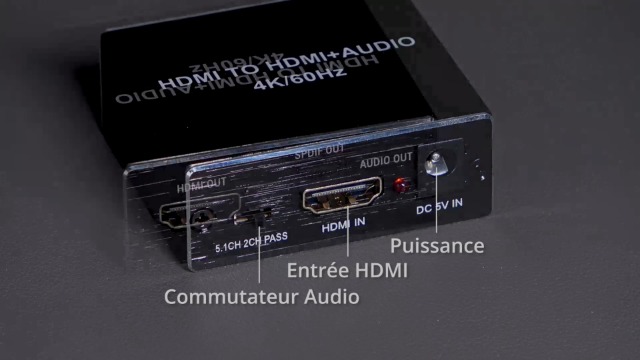 PROZOR Extracteur Audio HDMI 2.0