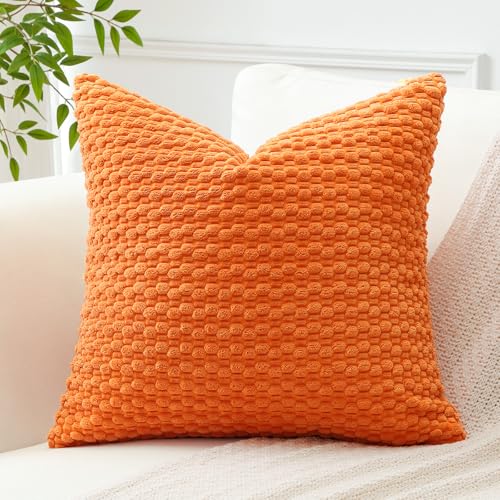Artscope Lot de 1 Decorative Granulaire Housse de Coussin en Velours Côtelé Canapé Taie d'oreiller Géométrique Douce pour Maison Salon Chambre Canapé...