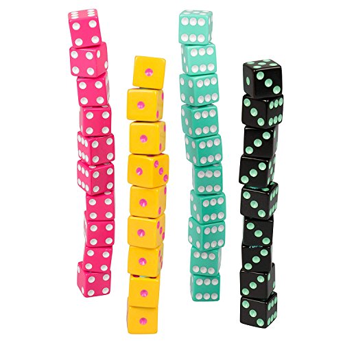 Tenzi Dice Party Game Bundle With 77 Ways To Play Tenzi - A Fun, Fast Frenzy For The Whole Family - 4 Sets Of 10 Colored Dice With Storage Tube - Colors May Vary #TOP7