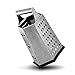 Razator Box Grater, PREMIUM 4-Sided Stainless Steel Shredder With Soft Ergonomic Handle & Non-Slip Bottom-Hard, Soft Parmesan Cheese Grater, Vegetable Slicer, Nutmeg Shredder, Ginger Hand Grater Set