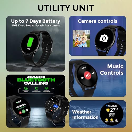 Image of GameSir Active 5 Smart Watch AMOLED Display 1.3 inch Screen, 360 * 360 Resolution, IP68 Waterproof with Multiple Watch Faces Bluetooth Calling Round Dial Smartwatch for Men & Women (Black)