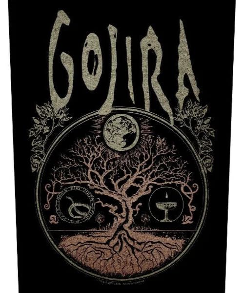 RAZAMATAZGojira Rock Band Patch Tree of Life XL DTG Printed Sew On