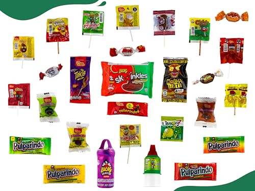 Mexican Candy Mix Bag Family Pack (100 Count) Sweet, Sour and Spicy by Look-On