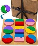Puzzle ab 4 5 6 | Unschlagbare Qualität mit unserem Puzzle 4 5 6 Jahre. Aus nachhaltig bestehendem Holz gefertigt, ist unser Puzzle holz glatt, stark und robust. Dieses puzzle kinder 3 4 5 6 jahre hat ein lebendiges Design mit Farben auf Wasserbasis. Unser rätsel spiel ist ein ideales Montessori-Spielzeug, das die Farberkennung fördert.