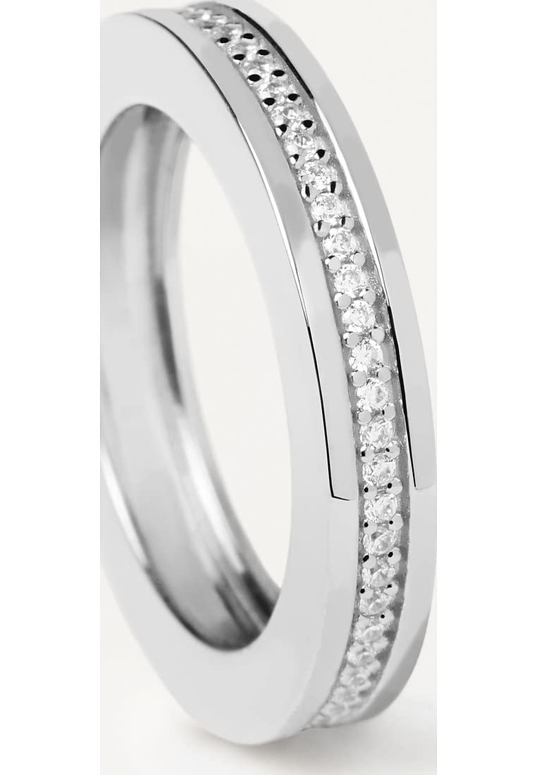PdPaola 32020771 - Anillo para mujer de plata 925 con circonitas