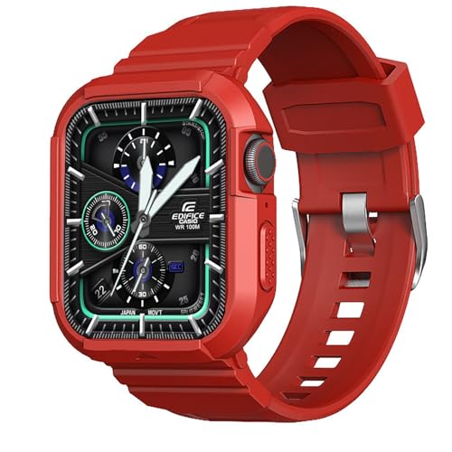 YAODLE For Apple Watch �o���h 41mm 40mm 38mm �A�b�v���E�H�b�` �o���h �ϏՌ� PC TPU ��d�\�� �R�p�O���[�h�̕ی� ���� �Ռ� �z�� �ϋv�� ���h�~ �����ȒP Series 9/8/7/6/SE3/SE2/SE
