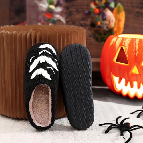 Image of Halloween Christmas Slippers Holiday Slipper House Shoes Home Slipper for Women Fuzzy Outdoor Indoor Bedroom Slippers