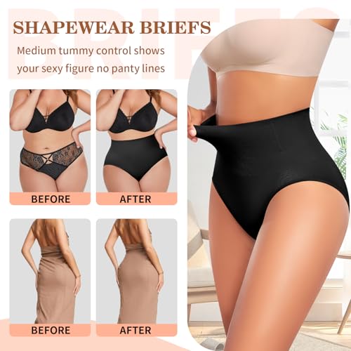 Werena Tummy Control Shapewear for Women Shaping Underwear High Waisted Body Shaper Panties Slimming Girdle Briefs4