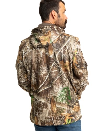 Realtree Men's Camo Midweight Hunting Performance and Sherpa Hoodies Pullover3