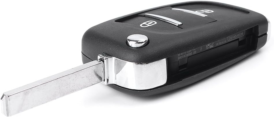 LIRU 2 Buttons Keyless Entry Remote Key Fob Shell Case Replacement for Citroen C2 C3 C4 C5 C6 C8 C-Triomphe C-Quatre