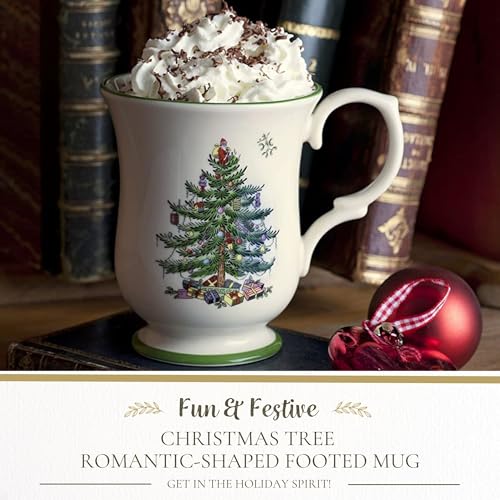 Spode Christmas Tree Taza con Pie 12 Oz miniatura 2