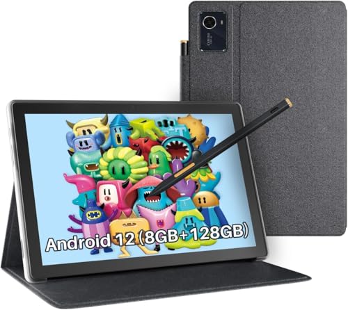 HUION Kamvas Slate 10 Grafiktablett mit Display ohne PC, 10,1 Zoll Kunsttablett, Standalone Zeichentablett mit Stift, Volllaminiertem Bildschirm, Android 12, 8GB+128GB für Künstler Anfänger