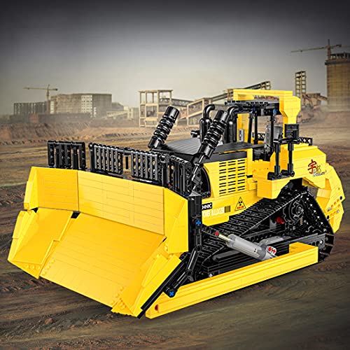 YaYashow Technik Bulldozer, RC Bulldozer Baufahrzeug mit APP & 2,4 GHz Fernbedienung, 1866 Klemmbausteine Bausatz… – Bild 3