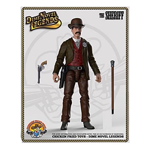 Dime Novel Legends 1/18 Scale (4" Tall) Old west Action Figure Sheriff Cover