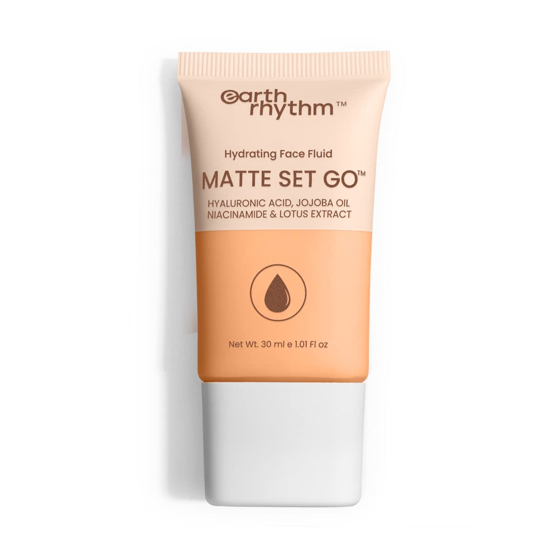 Earth Rhythm Matte Set Go Foundation With Spf 30, Pa++++ | Hyaluronic Acid, Niacinamide Acid, Jojoba Oil & Lotus Extract|Smooth Finish, Sun Protect|Toasty Taut 30Ml | Full Coverage, For All Skin Type