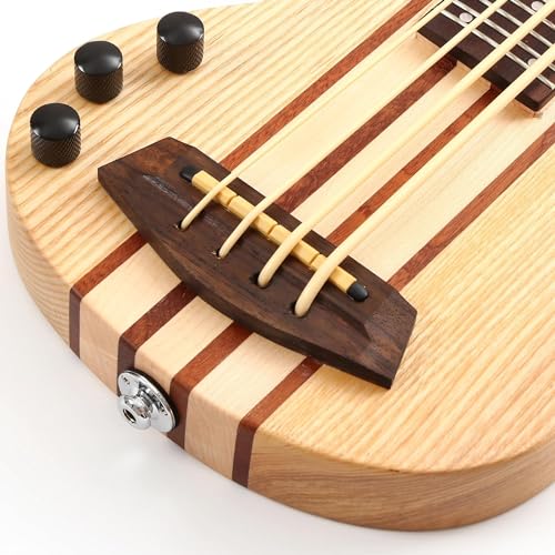 ukulele Bass Fretted Elektryczny bas ukulele z torbą koncertową
