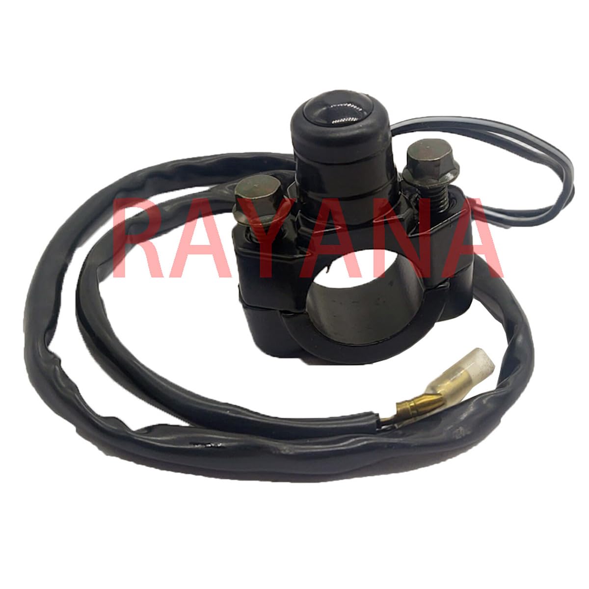 RAYANA 7/8" ATV Motorcycle Horn Switch Momentary Push Button Switch Electric Power Start Kill Switch 12V