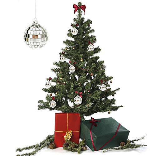 Alapaste 24 Pack Bright Reflective Mirror Disco Ball Christmas Tree Hanging Balls Ornaments Pendants For Holiday Wedding Party Dance And Music Festivals Decoration #TOP2