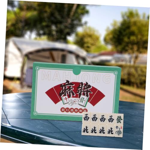 Mini Mahjong Set Portable Miniature Mahjong Kit miniatura 4