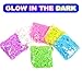 VICOVI 3700+ Colorful Rubber Bands Glow in The Dark Set Included: 3600+ Premium Quality Loom Bands in 6 Colors + 100 S-Clips + 15 Lovely Charms + 6 Crochet Hooks, No Loom Board Included.