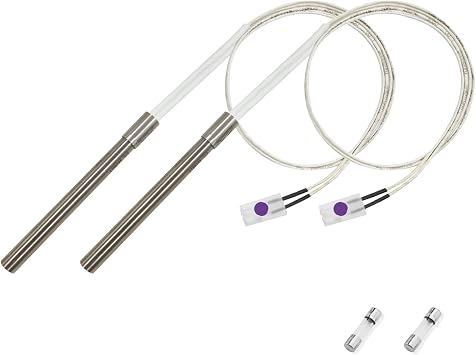 2 Pack 120V AC Hot Rod | Igniters Replacement for Camp Chef, Pit Boss Not for PTG/Lockhart/Rapid Igniter, Traeger AC Models Excludes D2 DC Series, Z Grills, Nexgrill, Oklahoma Joes Pellet Grill