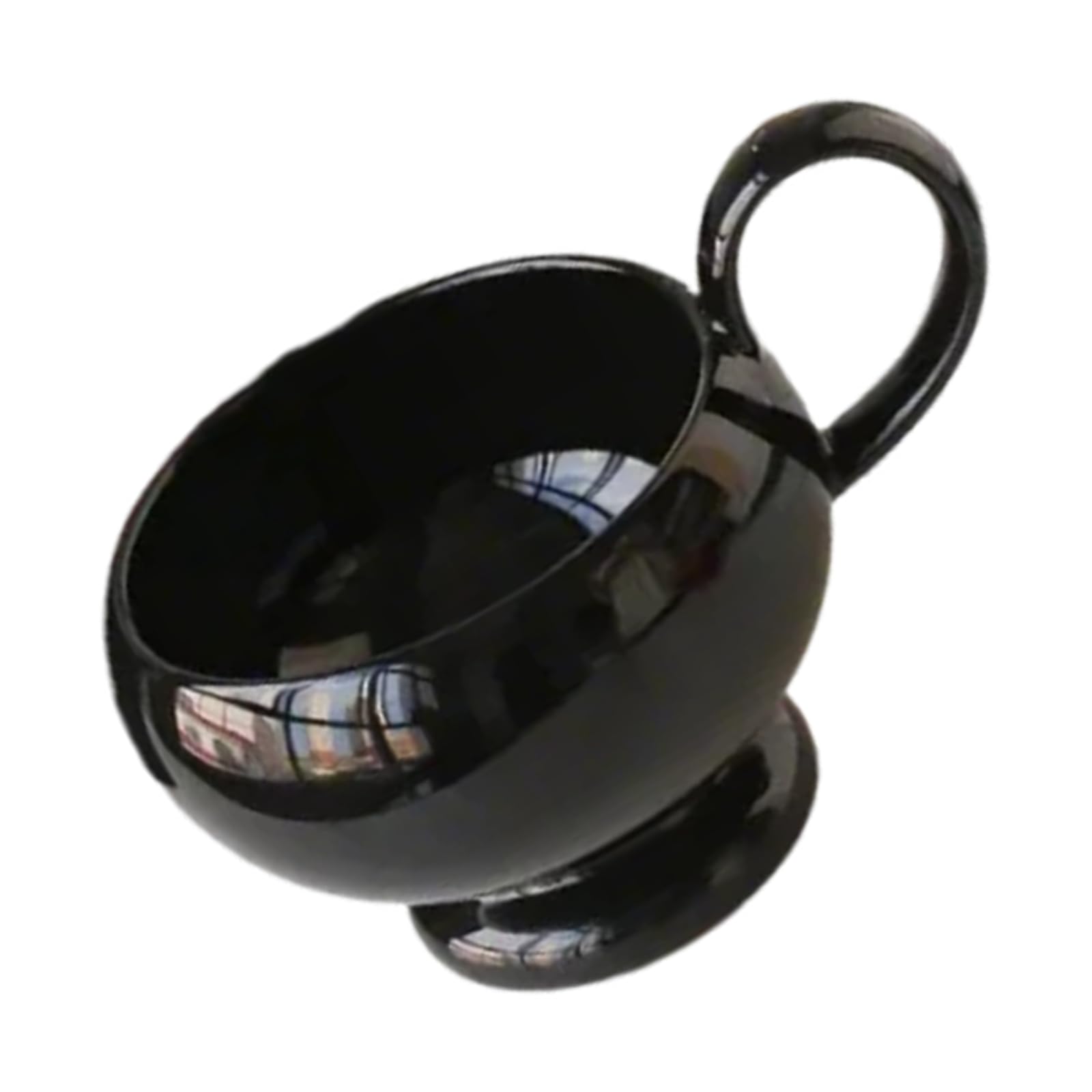 Jazuaiao 280ml Ceramic Coffee Mug with Unique Shape and Portable Handle Drinkware Ideal for Students and Professional Premium Ceramic Mug