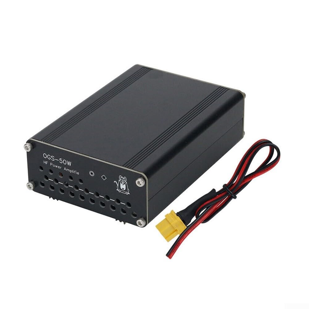 Potencia de alta frecuencia, amplificador de potencia HF de 50 W M/Q9 para USDX FT-817 IC-703 705 KX3 QRP FT-818 para Xiegu G90, refrigeración de ventilador integrado, interruptor TX/RX automático