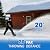 Litheli 20V Cordless Snow Shovel, 12'' Brushless Electric Snow Blower with 4Ah Batteries Included, Lightweight Battery-Powered Snow Thrower for Driveway & Sidewalk