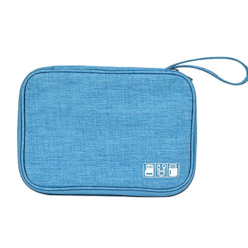 DUTTY Bolsa de Almacenamiento Digital portátil Multifuncional, Impermeable y Resistente al Desgaste, es una Buena Ayuda para Viajes y Oficina. (Blue) Cover